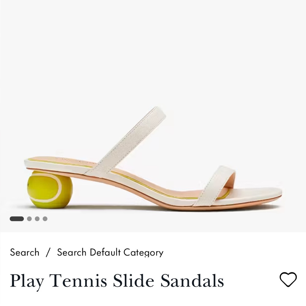 Kate Spade Play Tennis Slide Sandals